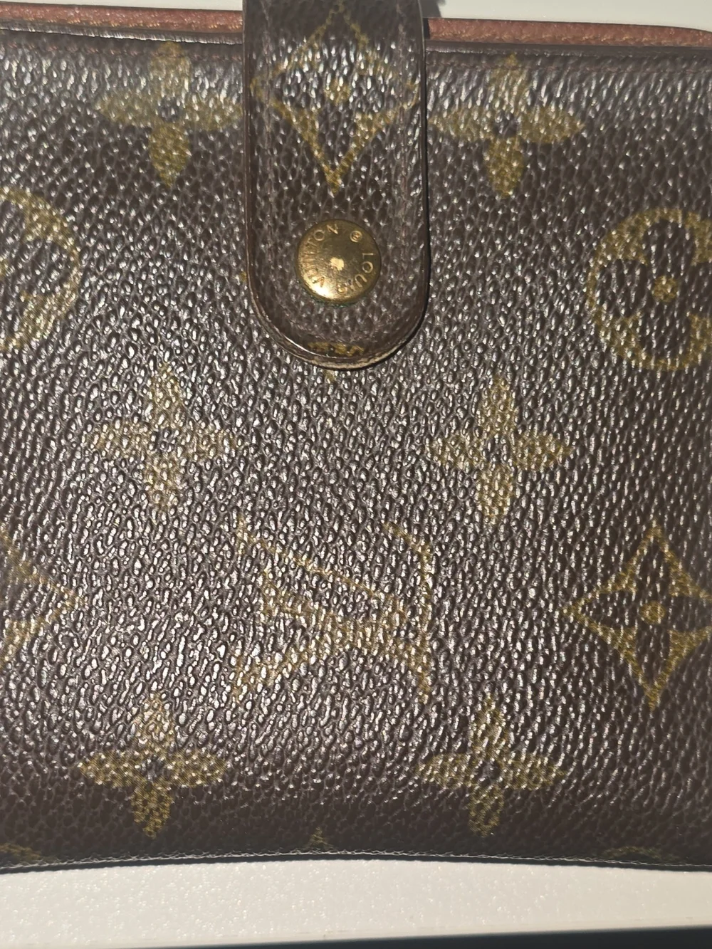 Louis Vuitton Monogram Brown Zip-Around Unisex Wallet Logo Zipper Snap - Picture 10 of 12